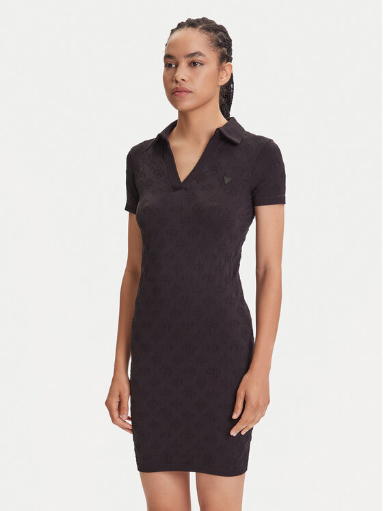 Guess Ежедневна рокля V5YK05 Z3OA0 Черен Regular Fit за Жени цена