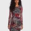 Guess Ежедневна рокля W3RK75 KBAH2 Цветен Slim Fit за Жени цена