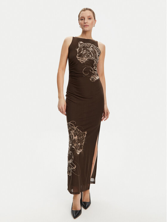 Guess Ежедневна рокля W5YK19 KCZC2 Кафяв Regular Fit за Жени цена