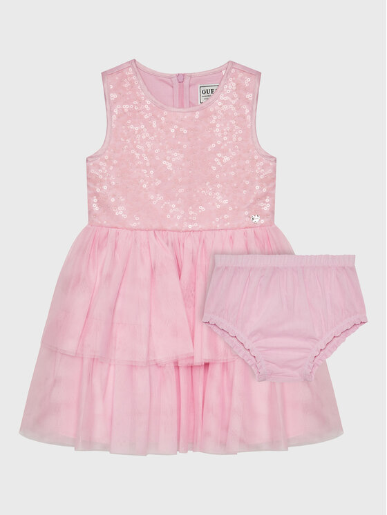 Guess Елегантна рокля A3RK26 KBL10 Розов Regular Fit за Момичета цена