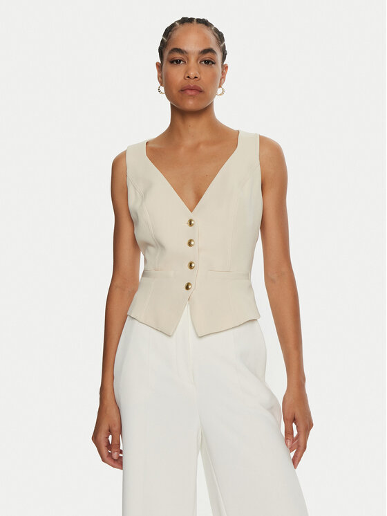 Guess Елек Fatima W4YN53 WFWX2 Екрю Regular Fit за Жени цена