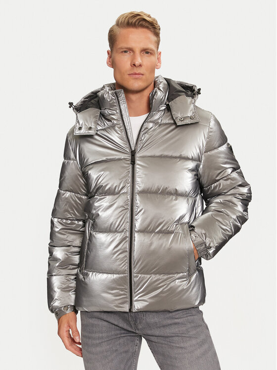 Guess Зимно яке M4BL46 WGJT0 Сребрист Regular Fit за Мъже цена