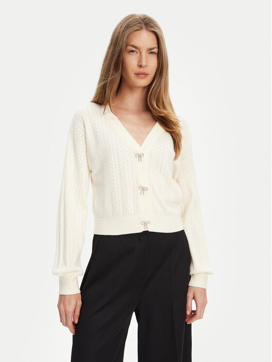 Guess Кардиган W5YR01 Z2ZK2 Бял Regular Fit за Жени цена