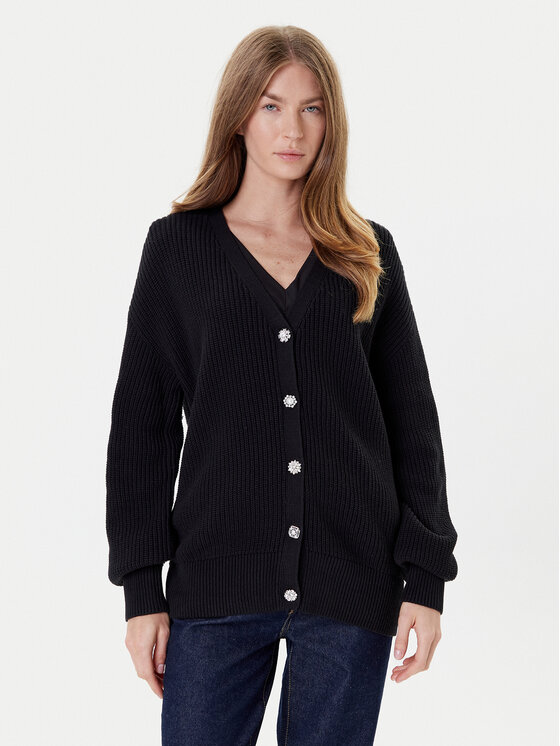 Guess Кардиган W5YR06 Z3OO0 Черен Regular Fit за Жени цена