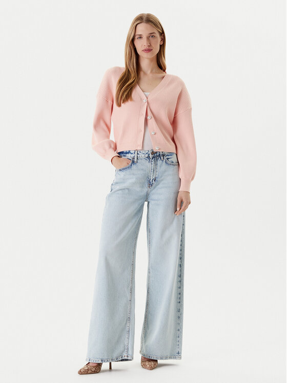 Guess Кардиган W5YR07 Z2ZK2 Розов Oversize за Жени цена
