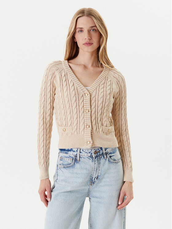 Guess Кардиган W5YR15 Z3OU0 Бежов Regular Fit за Жени цена