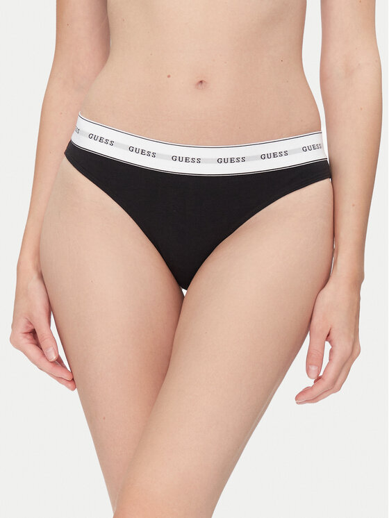 Guess Класически дамски бикини O4BE13 KBBU1 Черен за Жени цена