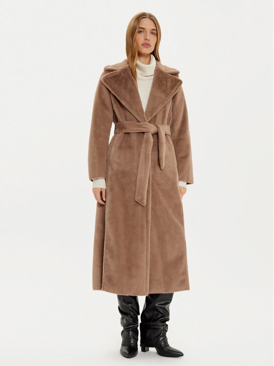 Guess Кожено палто Ada W4BL02 WGHM0 Бежов Regular Fit за Жени цена