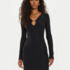 Guess Коктейлна рокля Amira W4BK09 KCDE0 Черен Slim Fit за Жени цена