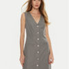 Guess Коктейлна рокля Doris W4BK11 WGIF2 Сив Slim Fit за Жени цена