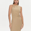 Guess Коктейлна рокля Febe W4RK58 KAQL2 Бежов Slim Fit за Жени цена
