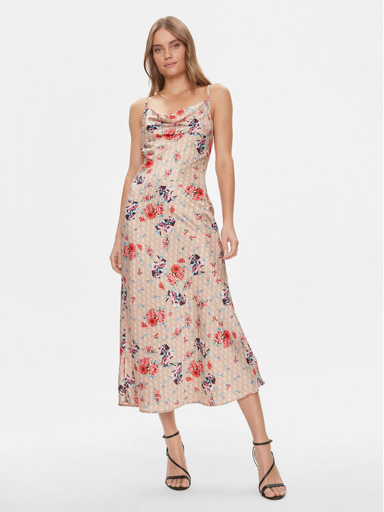Guess Коктейлна рокля W3GK85 WD8G2 Бежов Regular Fit за Жени цена