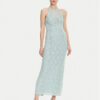 Guess Коктейлна рокля W5GK66 KCT80 Светлосиньо Slim Fit за Жени цена