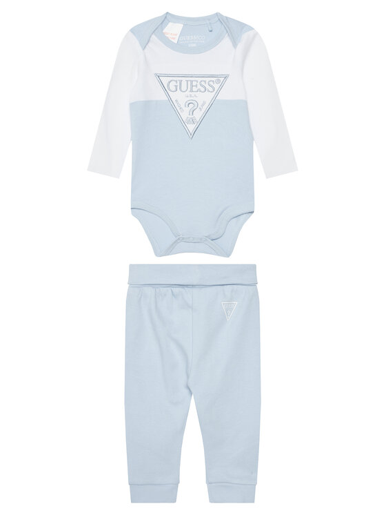 Guess Комплект боди и панталон H5YW08 J1314 Син Regular Fit за Момчета цена