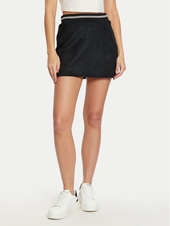 Guess Мини пола V5RD01 KCJY2 Черен Regular Fit за Жени цена