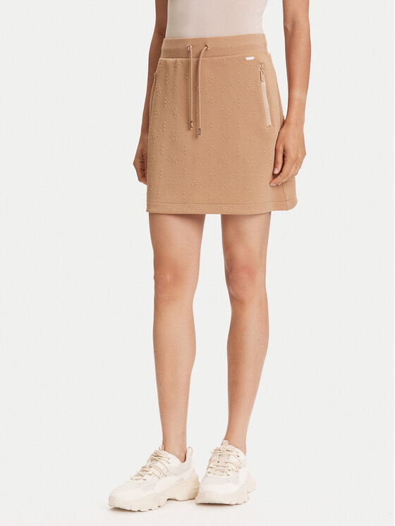 Guess Мини пола V5YD03 KBSL2 Кафяв Regular Fit за Жени цена