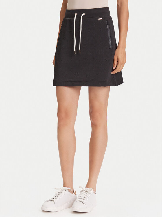 Guess Мини пола V5YD03 KBSL2 Черен Regular Fit за Жени цена