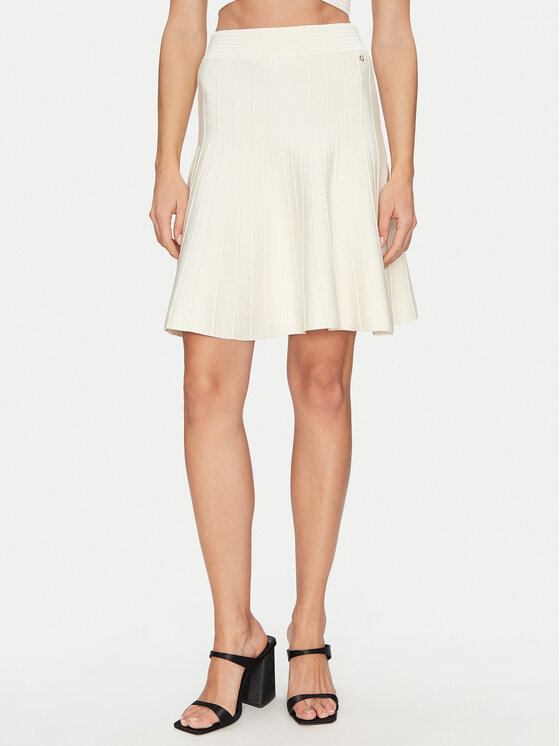 Guess Мини пола W5GD0U Z2XY0 Бял Regular Fit за Жени цена
