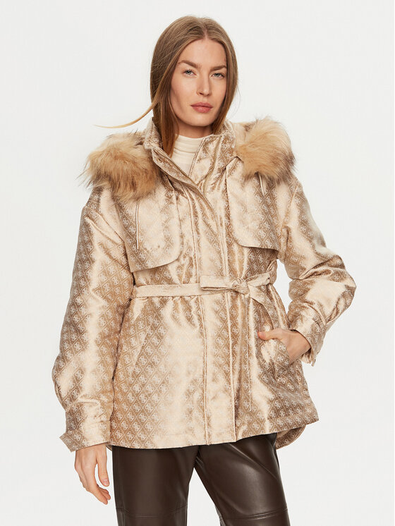 Guess Парка W4BL35 WFIR2 Бежов Regular Fit за Жени цена