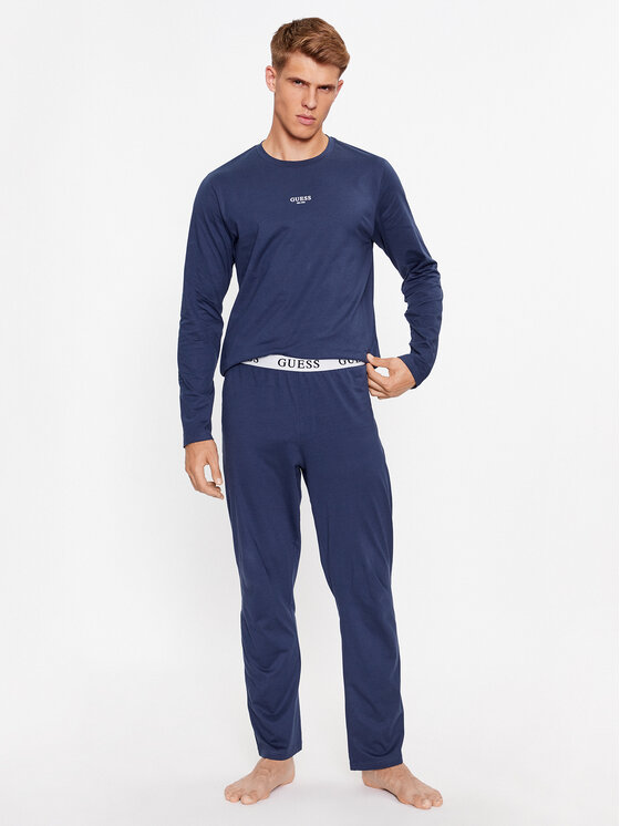Guess Пижама U2BX00 KBZG0 Син Regular Fit за Мъже цена