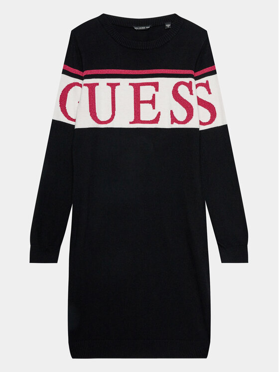 Guess Плетена рокля J3BK16 Z38B0 Черен Regular Fit за Момичета цена
