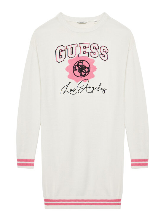 Guess Плетена рокля J5YK09 Z3OF0 Бял Regular Fit за Момичета цена
