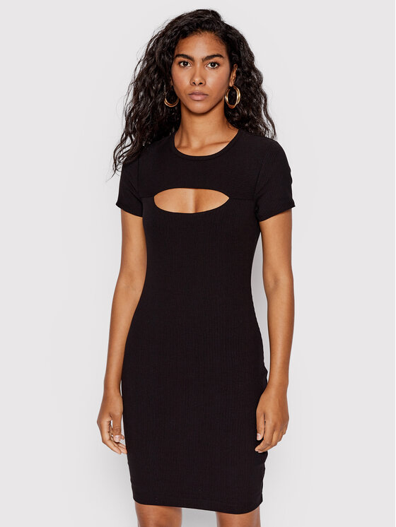 Guess Плетена рокля Lana WBYK95 KB9E2 Черен Slim Fit за Жени цена
