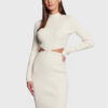 Guess Плетена рокля W3RK26 Z2YN2 Екрю Slim Fit за Жени цена