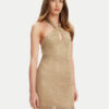 Guess Плетена рокля W5YK34 Z24F0 Златист Slim Fit за Жени цена