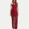 Guess Плетена рокля W5YK48 Z37G0 Бордо Slim Fit за Жени цена