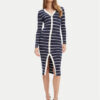 Guess Плетена рокля W5YK98 Z2YK2 Тъмносин Slim Fit за Жени цена