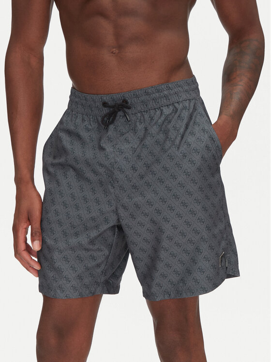 Guess Плувни шорти F5GT00 WG2D2 Черен Regular Fit за Мъже цена