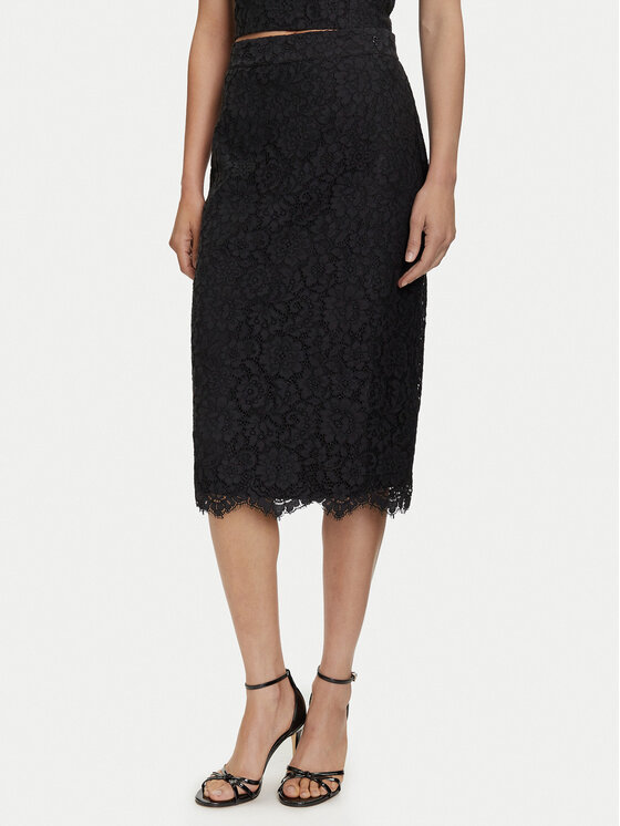 Guess Пола тип молив W5YD12 WHD00 Черен Regular Fit за Жени цена