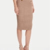 Guess Пола тип молив W5YD66 Z0130 Кафяв Slim Fit за Жени цена