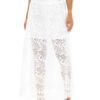 Guess Пола тип трапец Rafa W3GD69 WFDC0 Бял Regular Fit за Жени цена