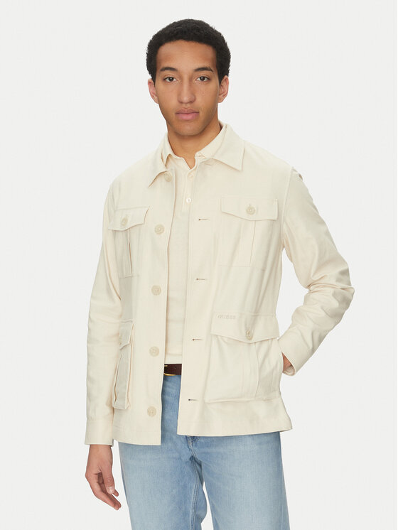 Guess Преходно яке M5GL31 WH791 Бежов Regular Fit за Мъже цена