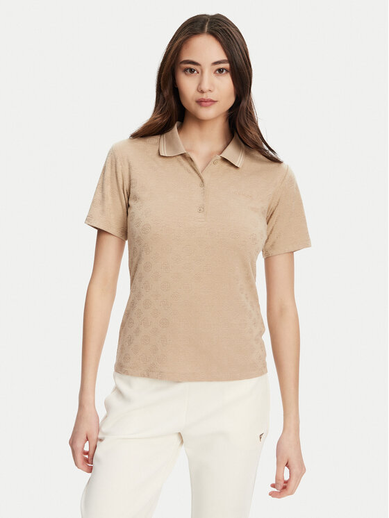 Guess Пуловер V5YP01 KCX12 Бежов Regular Fit за Жени цена