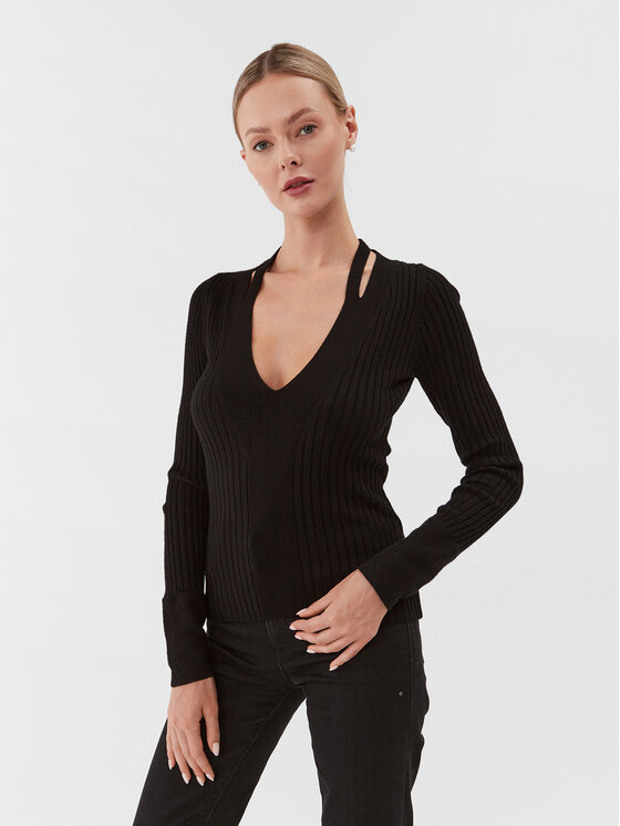 Guess Пуловер W3BR30 Z2V42 Черен Regular Fit за Жени цена