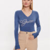 Guess Пуловер W3YR21 Z2NQ2 Син Slim Fit за Жени цена