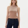 Guess Пуловер W3YR26 Z37K0 Кафяв Regular Fit за Жени цена