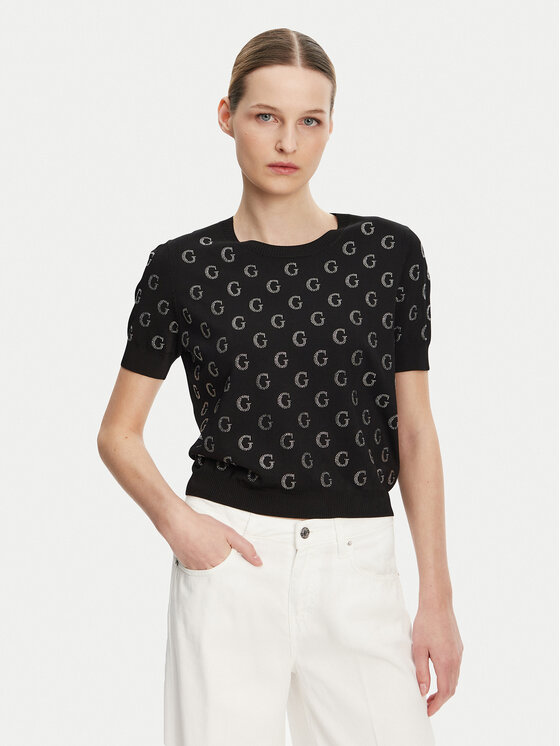 Guess Пуловер W5GR05 Z3D60 Черен Regular Fit за Жени цена