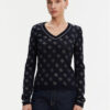 Guess Пуловер W5GR07 Z3D60 Тъмносин Regular Fit за Жени цена