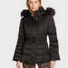 Guess Пухено яке Laurie W2BL60 WEX52 Черен Regular Fit за Жени цена