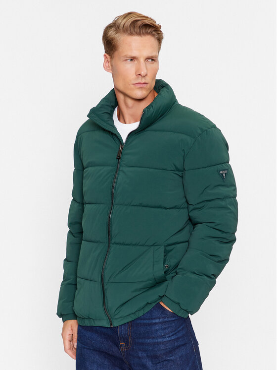 Guess Пухено яке M3BL18 WFOU2 Зелен Regular Fit за Мъже цена