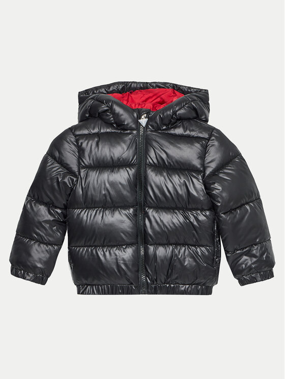 Guess Пухено яке N4BL01 WEGY0 Черен Relaxed Fit за Момчета цена