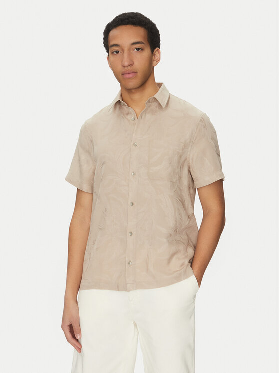 Guess Риза M5GH26 WH7V2 Бежов Regular Fit за Мъже цена