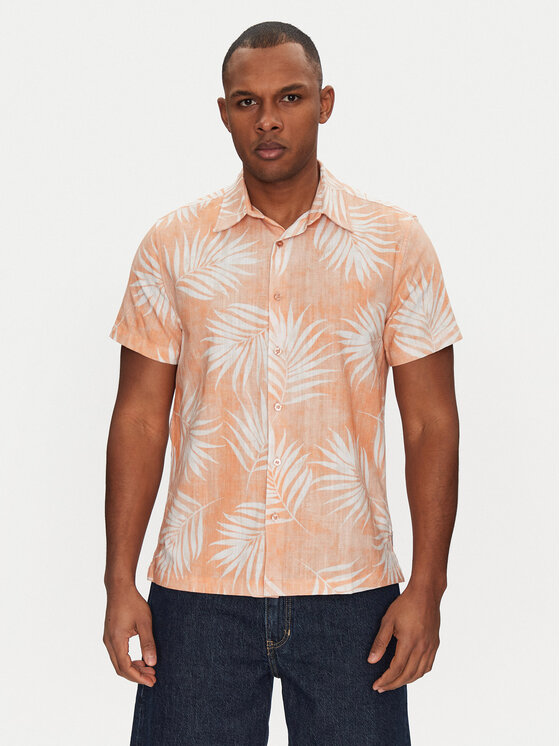 Guess Риза M5GH68 WH3A0 Оранжев Regular Fit за Мъже цена