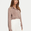 Guess Риза W5YH1A WHCR2 Бежов Regular Fit за Жени цена