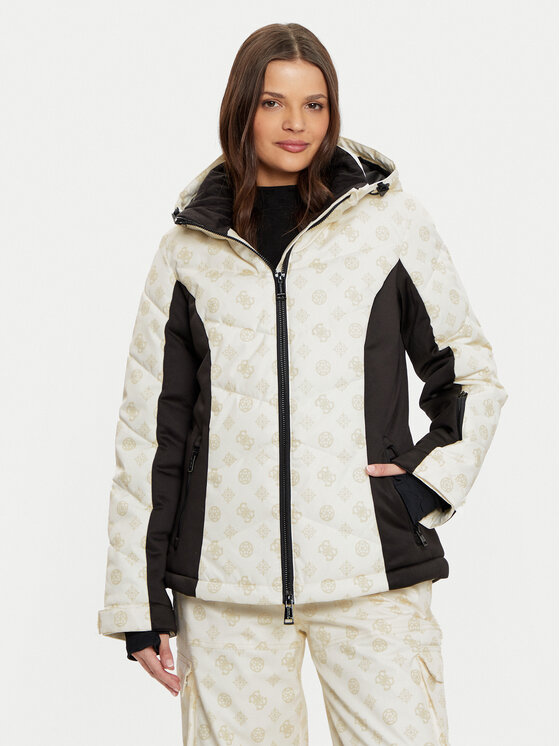 Guess Скиорско яке W4PL3N WH0K0 Бял Regular Fit за Жени цена