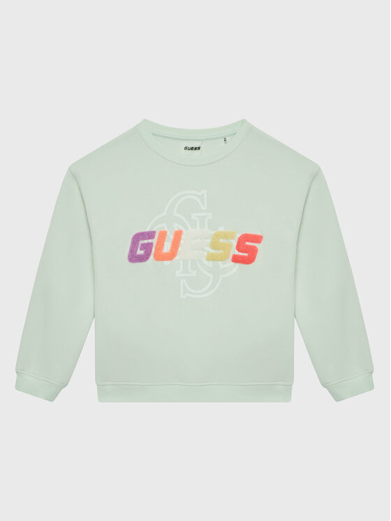 Guess Суитшърт J3GQ08 FL04P Зелен Regular Fit за Момичета цена